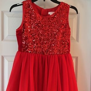 Red sparkle/tulle holiday dress